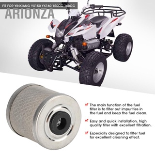 ARIONZA ตัวกรองน้ำมันเชื้อเพลิงอลูมิเนียมอัลลอยด์เหมาะสำหรับ YINXIANG YX150 YX160 150cc 160cc