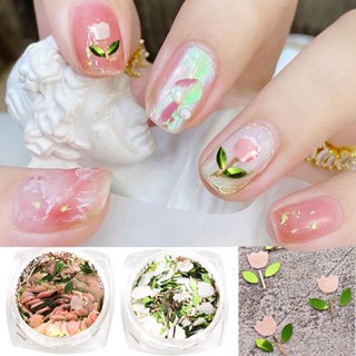 2023 ใหม่เล็บเครื่องประดับ Internet Celebrant ยอดนิยม Ultra-thin Tulip Petal Nail Art DIY บรรจุขวด qccuot