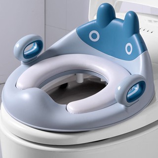 DreamCradle เด็กไม่เต็มเต็งที่นั่ง Soft Splatter Proof ป้องกันการลื่น Baby Potty Training Seat พร้อมที่จับสำหรับชายหญิง