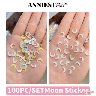 ANNIES 100PC Nail Art Patch Star Moon Jewelry Ice Through Three-dimensional Mocha Resin Jewelry [prettylady]