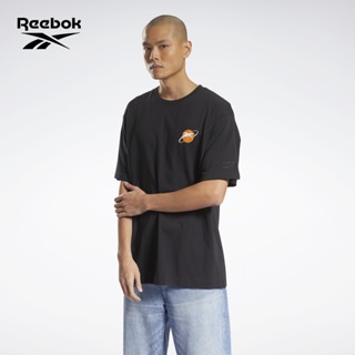 เสื้อยืดแขนสั้น พิมพ์ลาย Reebok Reebok แบบเรียบง่าย สไตล์เรโทร แฟชั่นฤดูร้อน สําหรับคู่รัก 2023