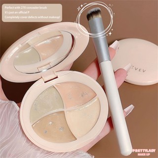 ZVEV Concealer Cream Full Coverage Of Natural Concealer Not Take Off Makeup Covers Repair Dark Circles Freckles Brightens Concealer Plate [prettylady]