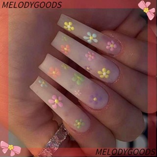 MELODG เล็บปลอม แบบเต็มหัว ทรงสี่เหลี่ยม DIY