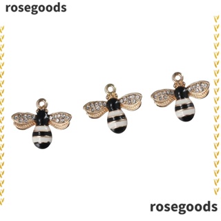 Rosegoods1 จี้รูปผึ้ง 21x18 มม. สําหรับทําเครื่องประดับ สร้อยข้อมือ 40 ชิ้น