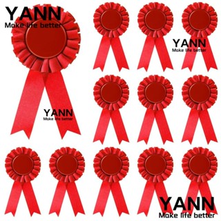 Yann1 ริบบิ้นเปล่า รางวัล 1st สีแดง อุปกรณ์เสริม สําหรับงานปาร์ตี้