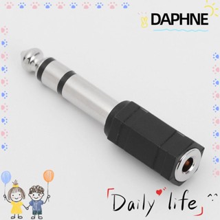 DAPHNE 3.5mm Jack to 6.35mm Portable Headphone Plug Stereo Microphone Jack Earphone Cable Adapter New Connector Converter Plug Converter Male To Female