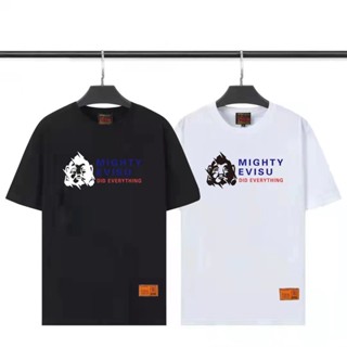 【ข้อเสนอเวลาจํากัด!】 เสื้อยืดผ้าฝ้าย คุณภาพสูง พิมพ์ลาย EVIS-U แฟชั่นทันสมัย