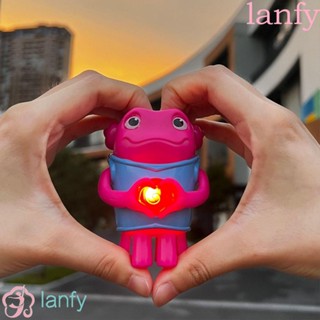 Lanfy ตุ๊กตาเอเลี่ยนเรืองแสง สีชมพู สําหรับตกแต่งห้อง