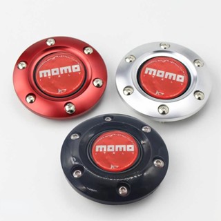 Red 1963 Momo ปุ่มแตรพวงมาลัยรถยนต์ และขอบอลูมิเนียม สีแดง สีเงิน สีดํา