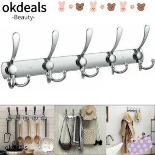 OKDEALS ตะขอแขวนเสื้อโค้ท สเตนเลส แบบติดผนัง