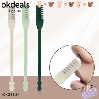 Okdeals ปัตตาเลี่ยนตัดขนจมูก กันน้ํา ล้างทําความสะอาดได้ สําหรับผู้ชาย และผู้หญิง