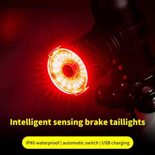 Tgst ไฟท้ายจักรยานอัจฉริยะ IPx6 LED กันน้ํา ชาร์จไฟได้