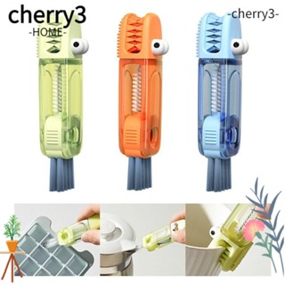 Cherry3 แปรงทําความสะอาดฝาขวด อเนกประสงค์ 3in1 สําหรับห้องครัว