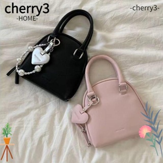 Cherry3 กระเป๋าสะพายไหล่ สะพายข้าง หนัง Pu ขนาดเล็ก จุของได้เยอะ สีพื้น สไตล์มินิมอล สําหรับผู้หญิง