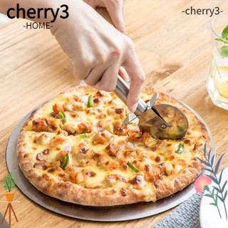 Cherry3 อุปกรณ์ตัดแป้งพิซซ่า สเตนเลส ทรงกลม แบบมืออาชีพ