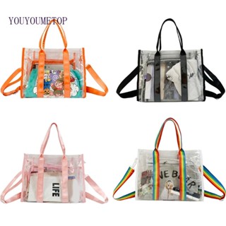 Youyo กระเป๋าสะพายไหล่ แบบใส แฟชั่นสําหรับผู้หญิง