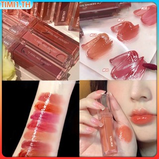 Uslike High Pigment Color Matte Liquid Lipstick Long-last Moisturizing Color Lip Glaze Nude Light Lip Tint | เวลา1