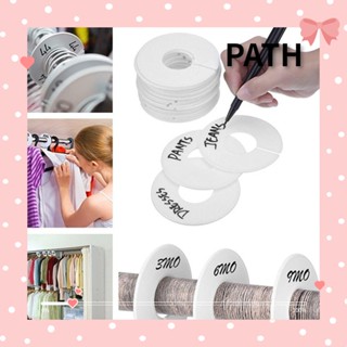 PATH ใหม่ ไม้แขวนเสื้อ ทรงกลม แฮนด์เมด DIY สําหรับแบ่งขนาดเสื้อผ้า 5 10 ชิ้น