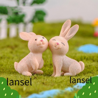 Lansel ฟิกเกอร์ รูปสัตว์อีสเตอร์ ขนาดเล็ก สําหรับตกแต่งสวนอีสเตอร์