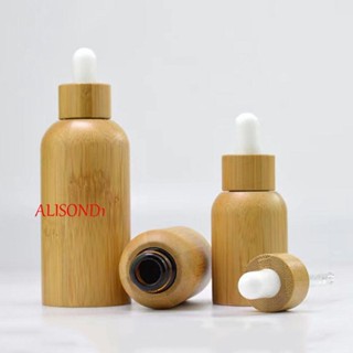 Alisond1 ขวดหยดน้ํามันหอมระเหย ไม้ไผ่ DIY สําหรับเดินทาง ใส่เครื่องสําอาง น้ํามันหอมระเหย