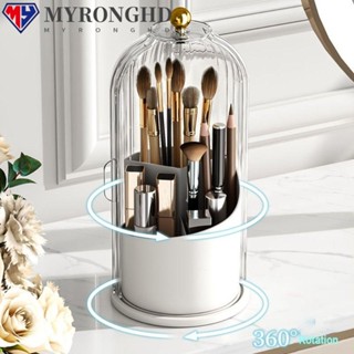 Myronghd ที่วางแปรงแต่งหน้า 360 องศา หรูหรา° กล่องเก็บอายแชโดว์ แบบหมุนได้