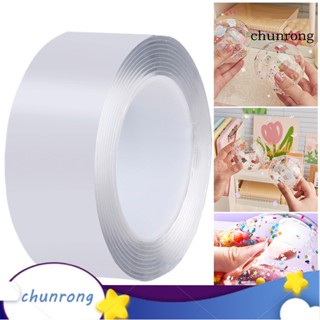 Chunrong ของเล่นเทปนาโน 100 ซม. พร้อมหลอดดูดผงสีทอง สองด้าน บรรเทาความเครียด DIY สําหรับเด็ก