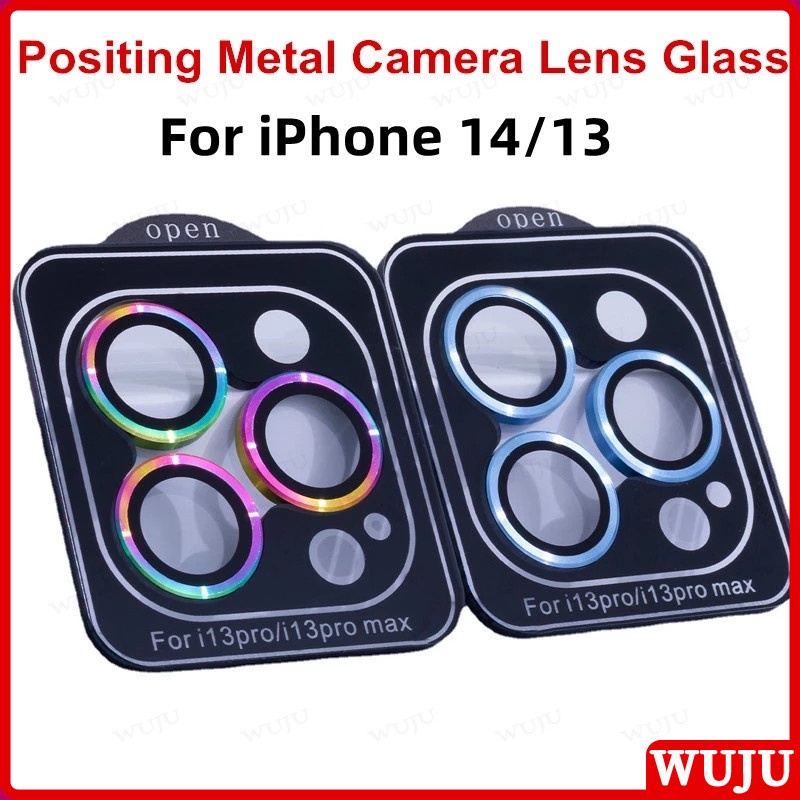 Wuju ฟิล์มกล้อง กระจกนิรภัยกันรอยเลนส์กล้อง แบบเต็ม เลนส์กล้อง สําหรับ Compatible For iPhone 17 16 15 14 13 12 11 Pro Max 14 15 16 Plus Air