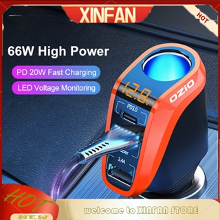 Xinfan Geepact อะแดปเตอร์ชาร์จโทรศัพท์มือถือ 12v 24v Type C PD 20W แบบชาร์จเร็ว สําหรับรถยนต์ รถบรรทุก