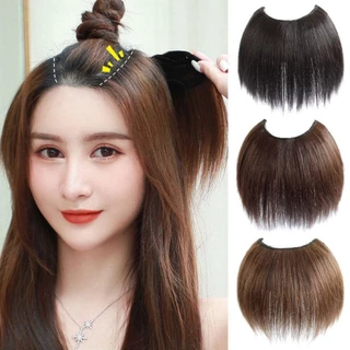 Desmondri วิกผมครึ่งวงกลม รูปตัว U ไร้รอยต่อ สั้นตรง สีน้ําตาล เพิ่มวอลลุ่มผม แบบมองไม่เห็น เครื่องประดับผม