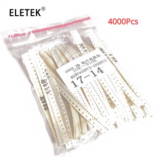 ชุดตัวต้านทาน 0402 SMD 5% 80 Values 10ohm-1M 4000 ชิ้น