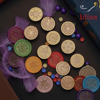 Bliss หัวแสตมป์ทองเหลือง ชุบทอง แฮนด์เมด สไตล์เรโทร สําหรับตกแต่งสมุดภาพ จดหมาย