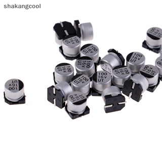 Shakangcool ตัวเก็บประจุไฟฟ้า SMD 6*5 มม. 16V 100uF SGL 20 ชิ้น