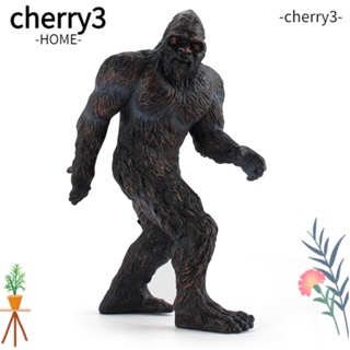 Cherry3 รูปปั้นตั้งโต๊ะ PVC ลายสัตว์ประณีต สีน้ําตาลดํา ขนาดใหญ่ 5.9 นิ้ว สําหรับตกแต่งบ้าน