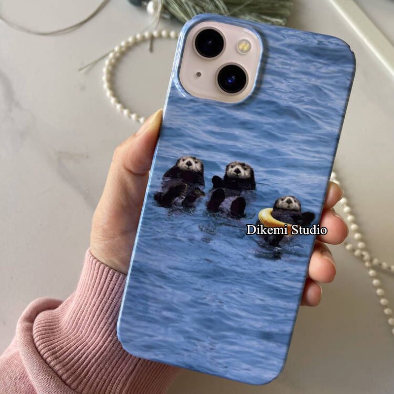 เคสโทรศัพท์มือถือ PC แบบแข็ง ลายสัตว์น่ารัก สไตล์เกาหลี สําหรับ iphone 15 14pro 13promax 13 12 11 xsmax xr