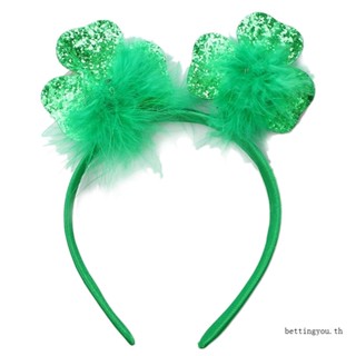 Bettingyou ที่คาดผม LED ลาย Saint Patrick น่ารัก พร้อมไฟเรืองแสง สําหรับปาร์ตี้