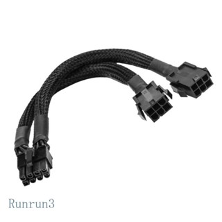 Runny สายเคเบิล Dual 6Pin เป็น 8Pin GPU สําหรับการ์ดจอ - PCI-Express 6Pin สองพอร์ต