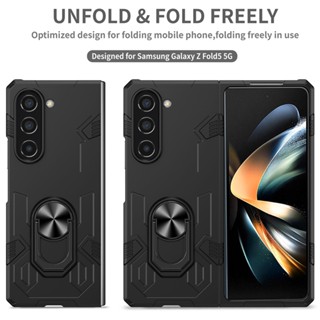 เคสมือถือ พร้อมแหวนนิ้ว กันกระแทก สําหรับ Samsung Galaxy Z Fold5 Sumsung ZFold5 Z Fold ZFold 5