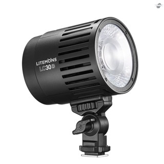 {fly} Godox LC30D Litemons โคมไฟ LED 33W พลังงาน 5600K หรี่แสงได้ 8 FX CRI95+ TLCI96+ สําหรับผลิตภัณฑ์ขนาดเล็ก