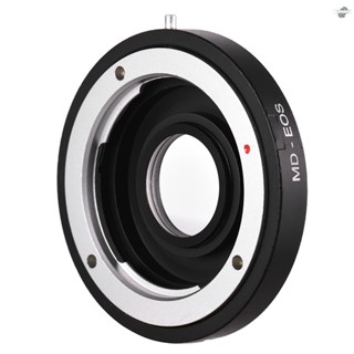 {fly} MD-EOS Lens Mount Adapter Ring with Corrective Lens for Minolta MD Lens to Fit for  EOS EF Camera Focus Infinity