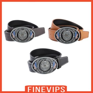 [Finevips] เข็มขัดหนัง PU เข็มขัดคาวบอย แบบดั้งเดิม ปรับได้ สไตล์ตะวันตก อเมริกัน ลําลอง สําหรับผู้ชาย ผู้หญิง ใส่กางเกงยีน