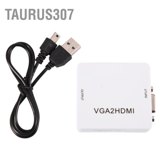 Taurus307 มินิ VGA เป็น HDMI Converter 1080P VGA2HDMI Adapter สำหรับ PC แล็ปท็อป DVD HDTV Projector