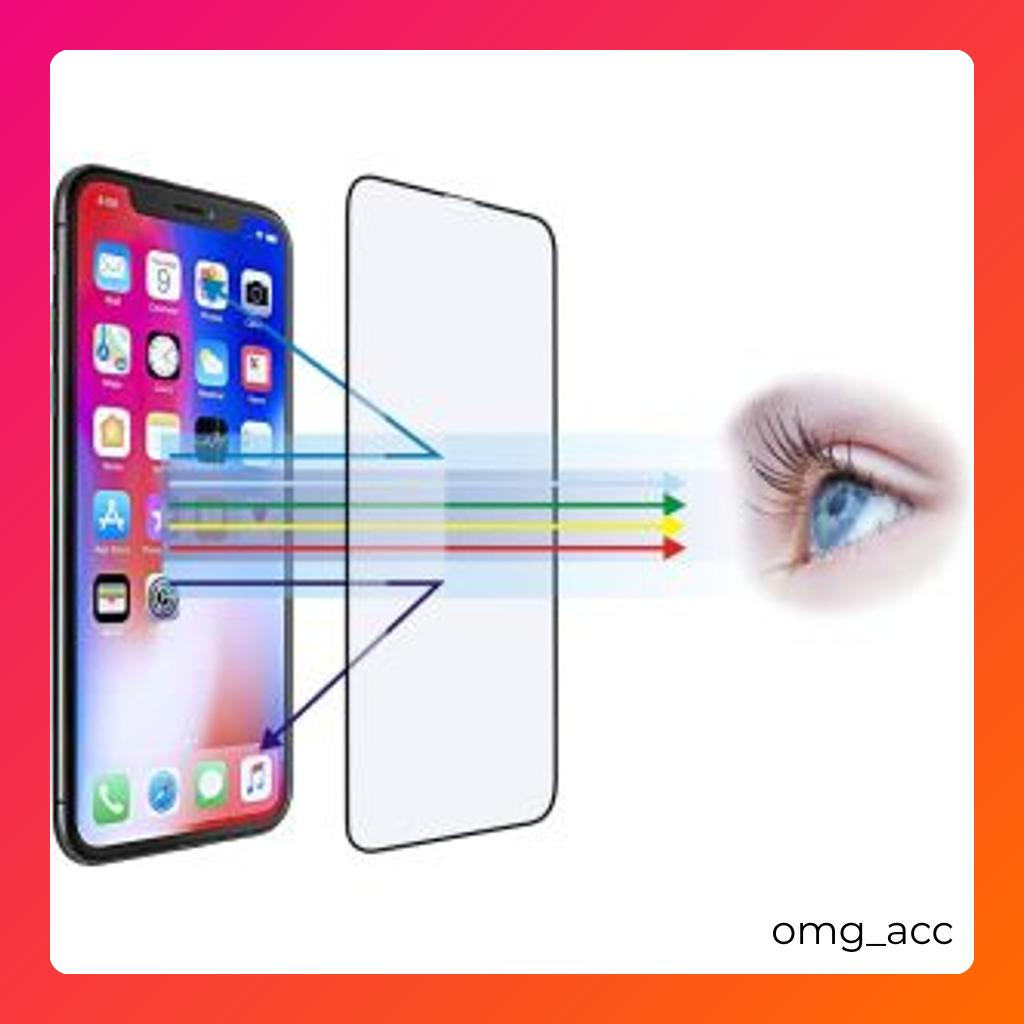 LAYAR กระจกนิรภัยแบบเต็มหน้าจอสีฟ้า BL สําหรับ Oppo A6 A6x A6s A6T A94 F1 F11 F15 F17 F19 F3 F5 F7 F