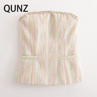 Qunz เสื้อแฟชั่น เซ็กซี่ อเนกประสงค์ 3404