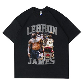 📦พร้อมส่ง Kaos nba Lebron James  t-shirt  rap tee  baju vintage Tees  bootleg