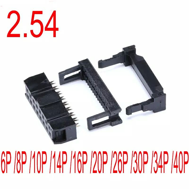 งานแท้ 2.54Mm Pitch FC-6P FC-10P FC-20P FC-50P หญิงหัวซ็อกเก็ต IDC Connector สินค้าพร้อมส่ง  ส่งของท