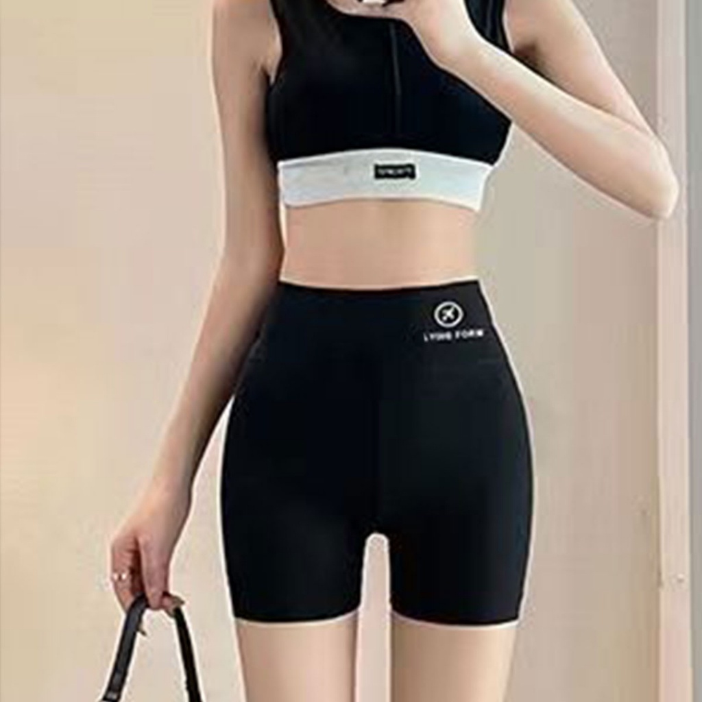 กางเกงขาสั้น เอวสูง ใส่ออกกําลังกาย สำหรับผู้หญิง - รูปที่ 5