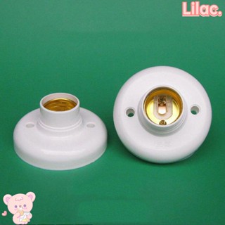 Lilac ฐานหลอดไฟ E27 พลาสติก สีขาว 1/5 ชิ้น