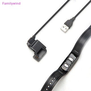 Familywind&gt; ใหม่ สายชาร์จสมาร์ทวอทช์ USB 3 Pins แบบพกพา ชาร์จไว สีดํา