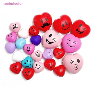 [technicolor] ใหม่ พร้อมส่ง ลูกบอลโฟมนิ่ม รูปหัวใจ บีบคลายเครียด ขนาด 4 7 ซม.