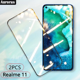 ฟิล์มกระจกนิรภัยกันรอยหน้าจอ แบบเต็มจอ สําหรับ Realme 11 4G Pro Plus 5G Realme11 4G 2 ชิ้น